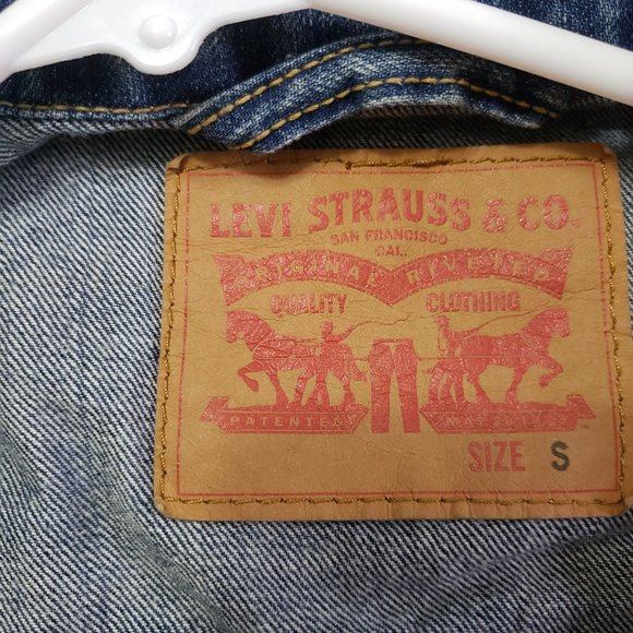 Levis Denim Trucker Jacket - Small - Picture 4 of 9